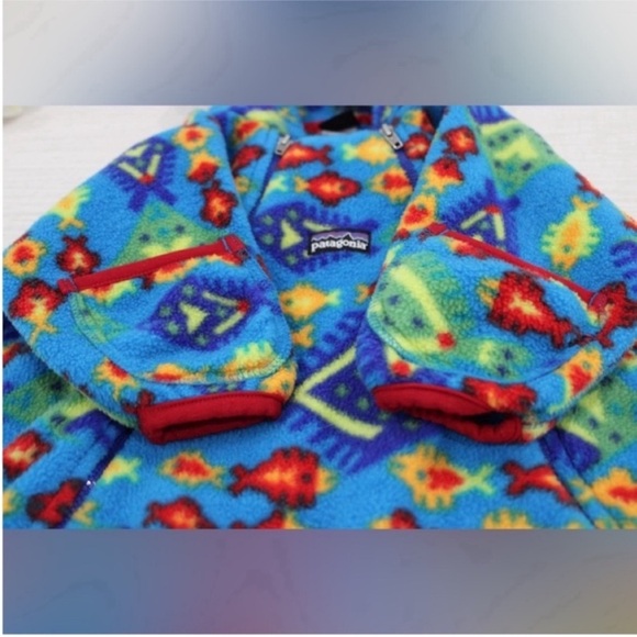 Vintage Patagonia Fleece Bunting (infant size Large) - Picture 7 of 8